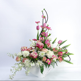 Bình hoa chúc mừng mix nhiều loại – Mẫu 1